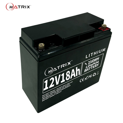 12v глубокая батарея лития пакета 12.8v 18ah цикла LiFePO4 для зоны США