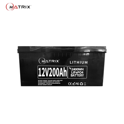 батарея лития цикла 12v 200ah Lifepo4 глубокая построенная в BMS