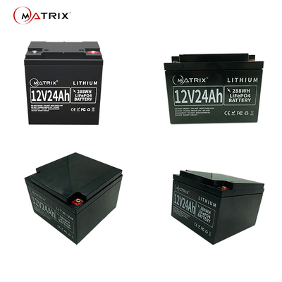 12V24Ah замена перезаряжаемые батарей перезаряжаемые SLA UPS Глубок-цикла Lifepo4