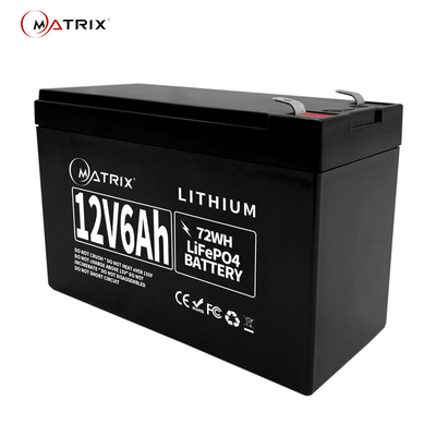 батарея LiFEPO4 утюга лития 12V 6Ah