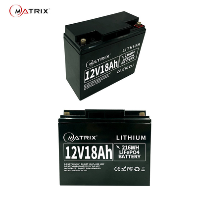 пакет литий-ионного аккумулятора цикла 12.8v 18ah LiFePO4 батареи UPS 12v глубокий